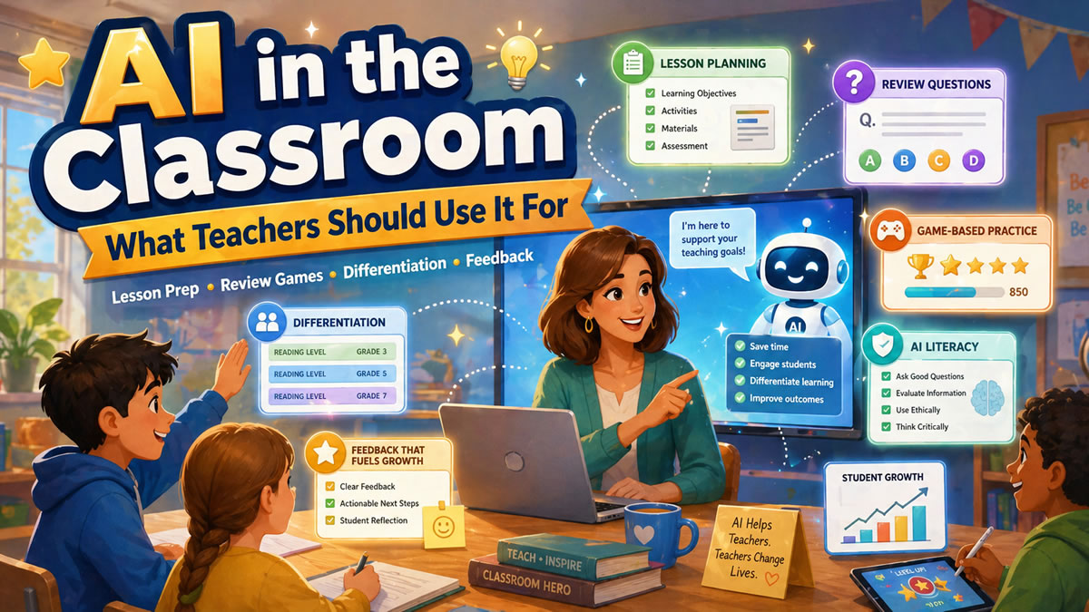 AI in the Classroom: What Teachers Should Use It For