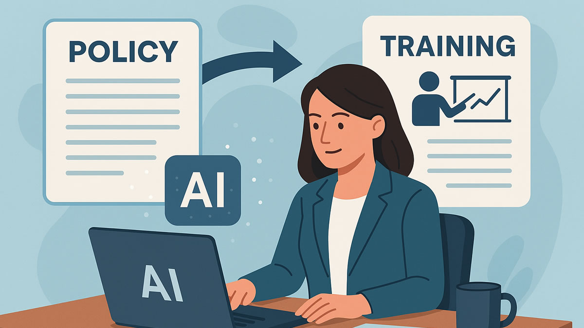 Using AI to Build Training Quickly From Existing Policies