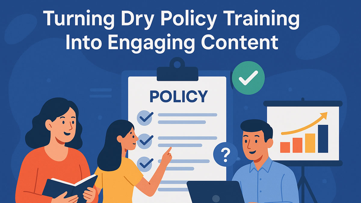 Turning Dry Policy Training Into Engaging Content